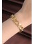 316L Çelik Vip Seri Gold Renk Gurmet Model Bileklik - Lisinya 1