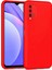 Xiaomi Redmi 9t Kılıf Nano Içi Kadife Silikon - Kırmızı Nrmsa 1