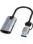 Type-C To USB 2in1 Video Capture Yakalama Kartı Uçlu HDMI To Type-C Pc Bilgisayar Video Adaptör Çevirici 2