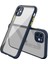 Apple iPhone 12 Mini Kılıf Miami Şeffaf Silikon - Lacivert Nrmsa 1
