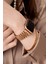 Jubilee Paslanmaz Çelik Metal Kordon, Apple Watch Series SE/11/10/9/8/7/6/5/3 ile Uyumlu, 46MM/45MM/44MM, Rose Gold 4
