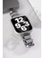 Oniks Serisi Çelik Kordon, Apple Watch Series SE/11/10/9/8/7/6/5/4/3 ile Uyumlu, 42MM/41MM/40M/38MM, Gümüş 2