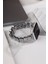 Oniks Serisi Çelik Kordon, Apple Watch Series SE/11/10/9/8/7/6/5/4/3 ile Uyumlu, 42MM/41MM/40M/38MM, Gümüş 3