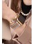 Jubilee Paslanmaz Çelik Metal Kordon, Apple Watch Series Se/10/9/8/7/6/5/4/3 ile Uyumlu, 46MM/45MM/44MM/42MM, Gümüş&rose Gold 4