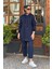 Kapitoneli Sweatshirt KY-A24-70031 Lacivert 1