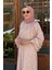 Scl Dik Yaka Desenli Kol Detay Elbise 10002511311014 Pembe 3