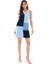 Asfstore 7385 Kot Elbise-Mavi 1
