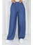 Tensel Kumaş Beli Lastikli Kot Pantolon 5827-02 Mavi 4