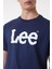L65QAI Big Logo Lee Erkek T-Shirt L65QAIEE Navy 5