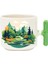 ,Tasarım Doğa Ve Orman Kupa Bardak ,Yeşil T Kulp Mug, Özel Seramik Bardak , Kişiselleştirilmiş Hediye 2