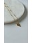 Topçuk Zincirli Kalp Vintage Çelik Gold Kolye 1