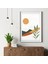 Modern Minimalist Gün Batımı Manzaralı Dijital Poster - Boho Stil Duvar Sanatı 1