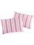 Modern Stripe 2li Yastık Kılıfı Gentletouch Bordo 1