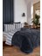 Modern Stripe 2li Yastık Kılıfı Gentletouch Antrasit 1