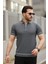 Erkek Fermuarlı Yakalı Kısa Kollu T-Shirt 1