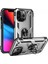 Iphone 13 Pro Kılıf Sofya Yüzüklü Silikon Kapak - Gümüş Nrmsa 1