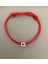 Kalpli Kırmızı Ip Bileklik 1
