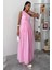 Tek Omuzlu Pile Detay Maxi Elbise 2895 5