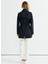 Lacivert Kadın Trençkot 25YSL9457 4