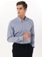 Slim Fit Düğmeli Yaka Lacivert Erkek Gömlek ACE020252040_LAC 1