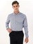 Slim Fit Düğmeli Yaka Lacivert Erkek Gömlek ACE020252040_LAC 3