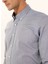 Slim Fit Düğmeli Yaka Lacivert Erkek Gömlek ACE020252040_LAC 4