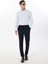 Slim Fit Düğmeli Yaka Mavi Erkek Gömlek ACE020252040_MAV 2