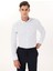 Slim Fit Düğmeli Yaka Mavi Erkek Gömlek ACE020252040_MAV 3
