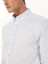 Slim Fit Düğmeli Yaka Mavi Erkek Gömlek ACE020252040_MAV 4