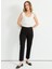 Normal Bel Standart Siyah Kadın Pantolon 25YSL5394 1