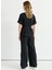 Normal Bel Standart Siyah Kadın Pantolon 25YSL5396 4