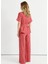 Normal Bel Standart Mercan Kadın Pantolon 25YSL5396 4