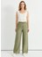 Normal Bel Standart Haki Kadın Pantolon 25YSL5396 1