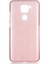 Xiaomi Redmi Note 9 Kılıf Pembe Jade Simli Silikon Kapak Esnek Ince (Xiaomi Redmi Note 9, Pembe) 1