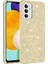Samsung Galaxy A04S Kılıf Gold Jade Simli Silikon Kapak Esnek Ince (Samsung Galaxy A04S, Gold) 1
