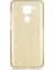 Xiaomi Redmi Note 9 Kılıf Gold Jade Simli Silikon Kapak Esnek Ince (Xiaomi Redmi Note 9, Gold) 1