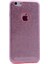 Apple iPhone 8 Plus Kılıf Pembe Jade Simli Silikon Kapak Esnek Ince (Apple iPhone 8 Plus, Pembe) 1