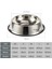 Luxury Paslanmaz Çelik Metal Mama Kabı 22 Cm. 1 Adet 3