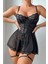Siyah Kontes Dantelli Pinterest Gecelik 2
