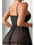 Siyah Kontes Dantelli Pinterest Gecelik 5