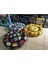 Luxury Kedi Köpek Simit Kumaş Yatak Karışık Renkli 50 cm 1 Adet 3