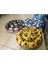 Luxury Kedi Köpek Simit Kumaş Yatak Karışık Renkli 50 cm 1 Adet 4