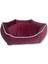 Luxury Yıkanabilir Fermuarlı Tay Tüyü Köpek Yatagı 70X70 cm Mercan 1 Adet 4