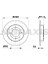 AE0464 Arka Fren Disk Aynası Hyundai Elantra 1.6 1.8 2.0 00-06 Lantra 90-95 258X3 DF4122 1