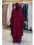 Fırfırlı Taş Detaylı Elbise 3936 Bordo 2