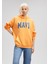 Mavi Logo Baskılı Kapüşonlu Turuncu Sweatshirt 1600361-71407 1