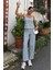 Kalın Askılı Bluz Pantolon Keten Takım 10187 5