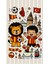 Çocuk ve Bebek Odası Sarı Kırmızı Taraftar Futbol Serisi Fon Perde Tek Kanat (Curtaın) 2