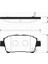 SP1244 Ön Balata Corolla 1.4-1.6-1.4VVTI-1.6VVTI-1.8 00-07 Yaris 1.3-1.5-1.4d-4d 99-05 GDB3317 0446513050 1