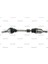 2056 Aks Komple Ön Qashqai 07-13 Sol 1.6 J10E Dizel 691MM 1